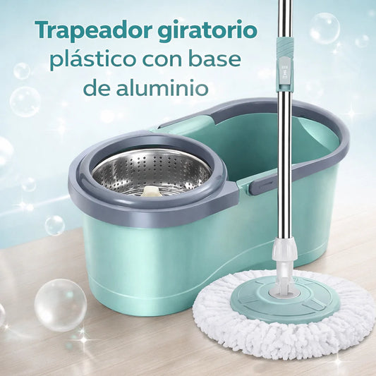 TRAPEADOR GIRATORIO PLÁSTICO CON BASE DE ALUMINIO