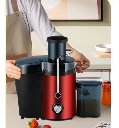 EXTRACTOR EXPRIMIDOR DE JUGO ELÉCTRICO FRUTAS  RAF (COLOR ROJO)