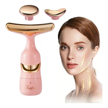 DISPOSITIVO FACIAL 3 EN 1 EMS – Reafirmante, Masajeador y Estiramiento Facial.