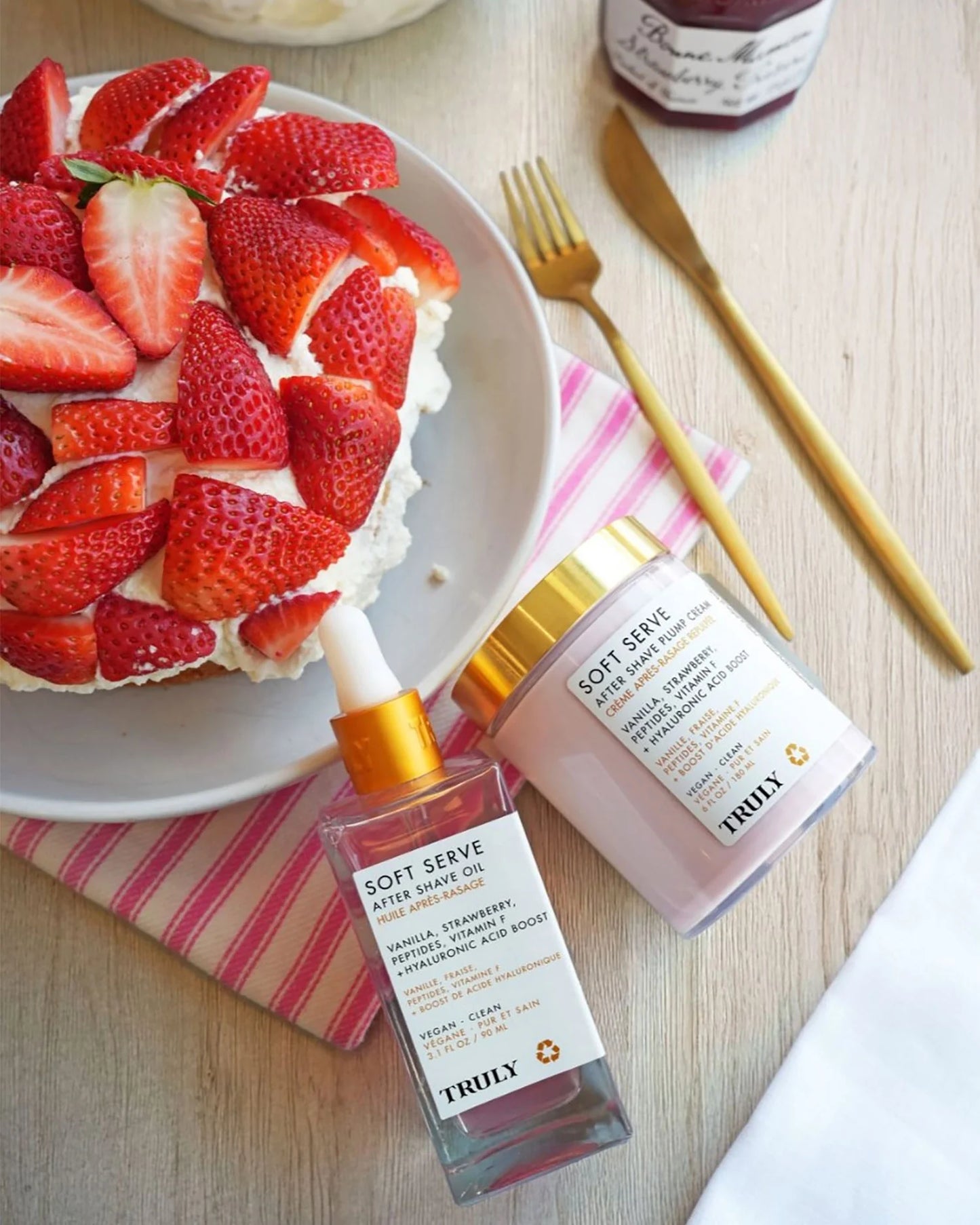 COMBO ACEITE ROSADO + CREMA TRULY – PIEL SUAVE, GLOW Y PERFECTA