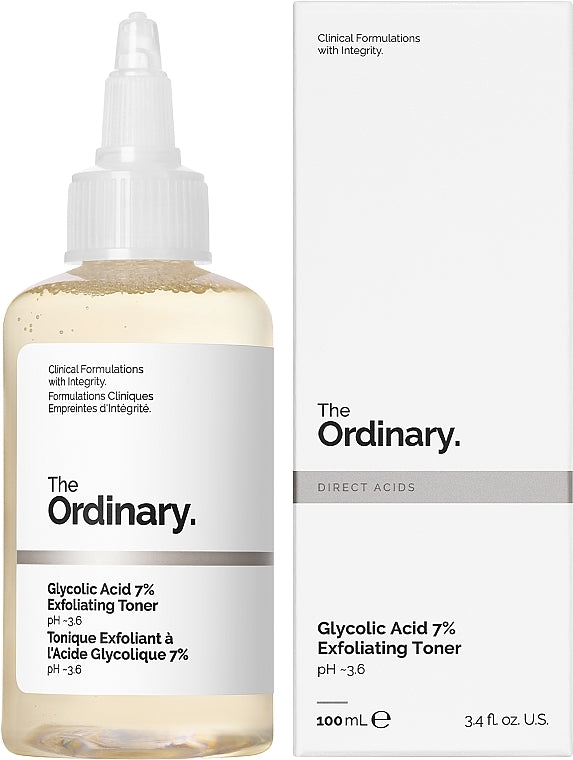 ✨ The Ordinary – Glycolic Acid 7% Toning Solution (240ml)